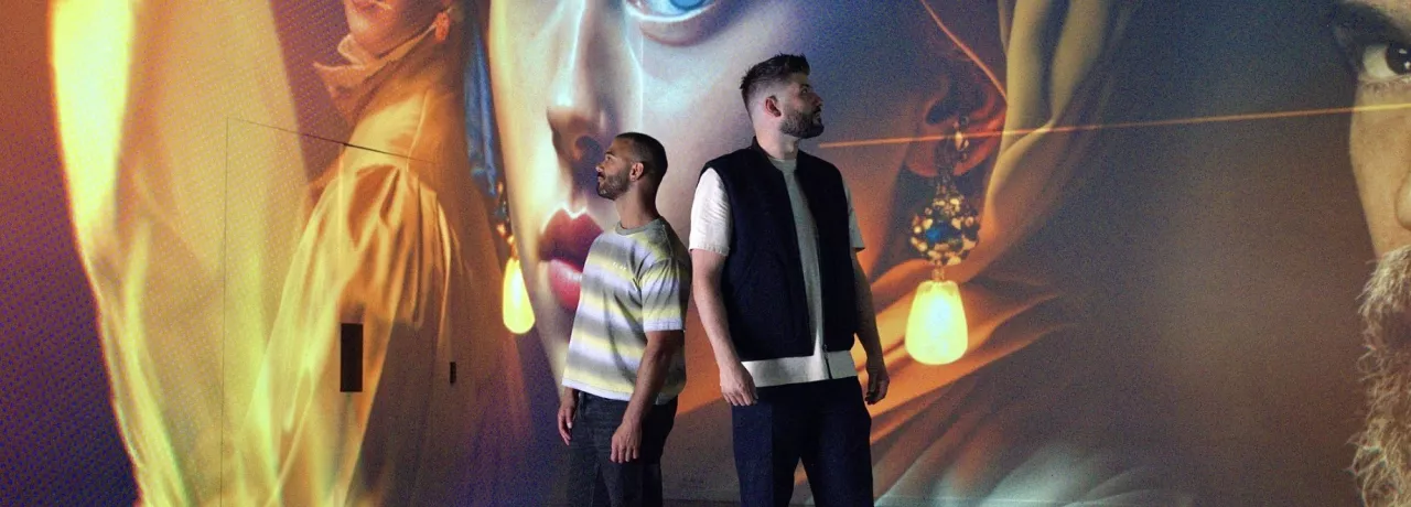 Two men in the Studio at Fabrique des Lumières